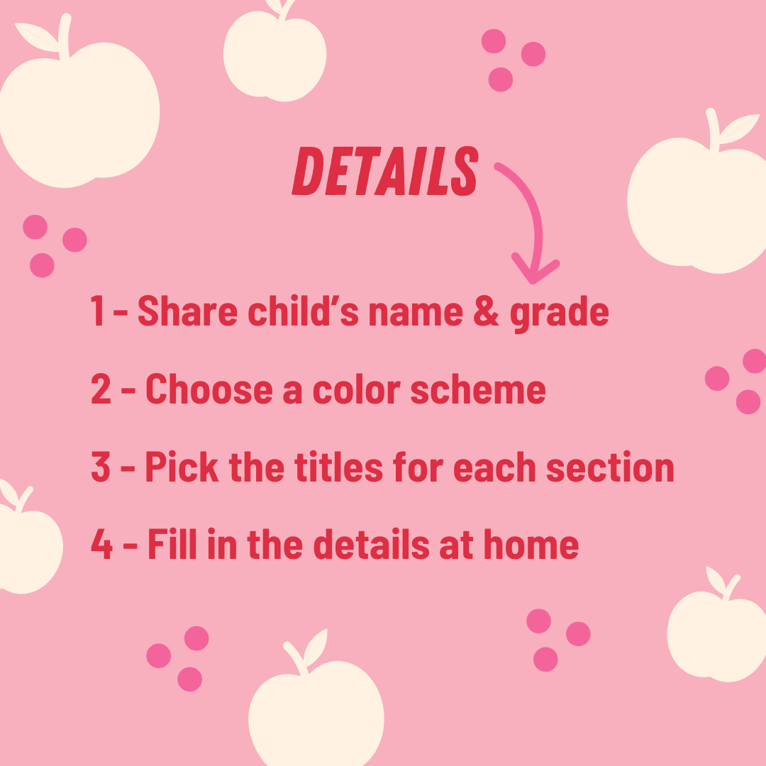 Handheld First Day of School Sign