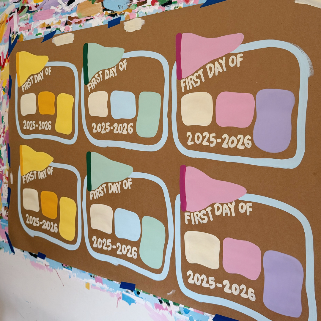 Handheld First Day of School Sign