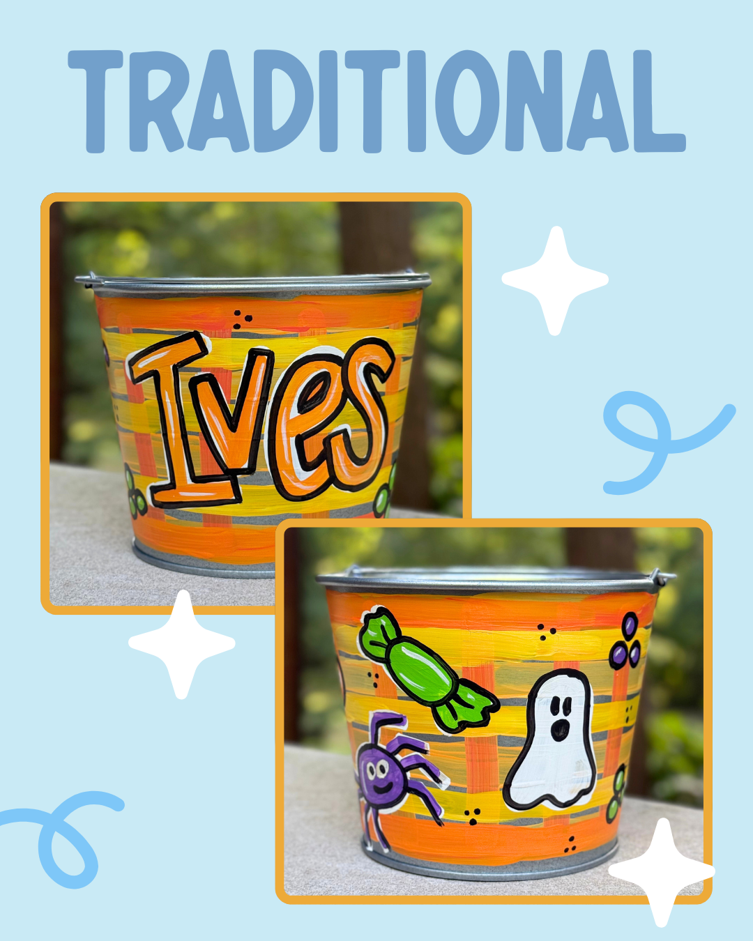 Halloween Buckets - Candy Stash Size