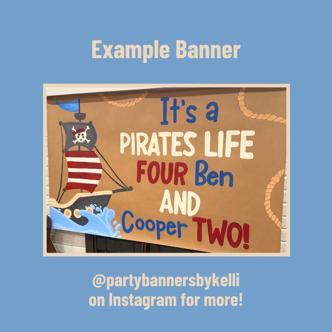 Pirates Life Birthday Banner Templates
