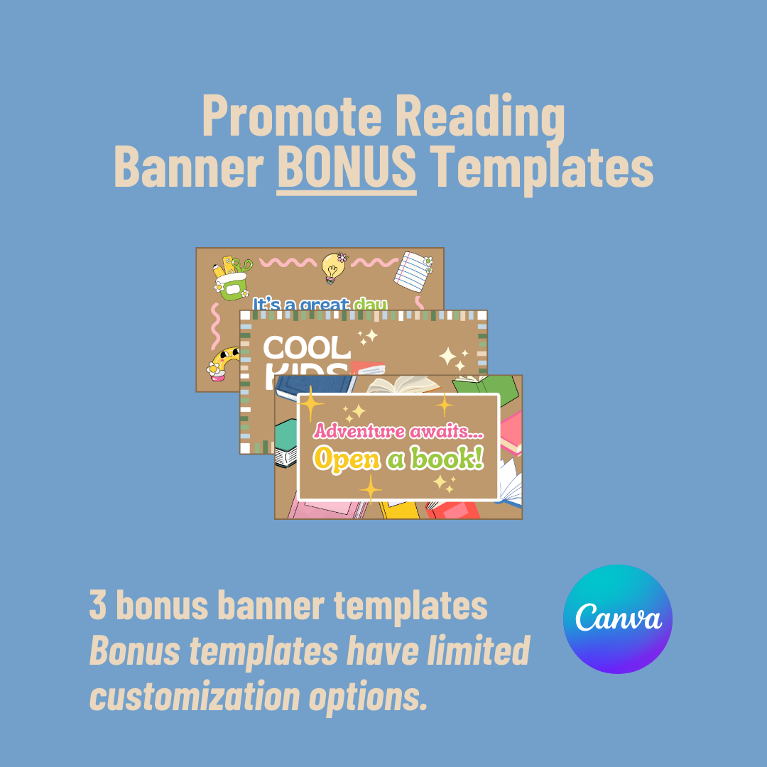 Promote Reading Banner Templates