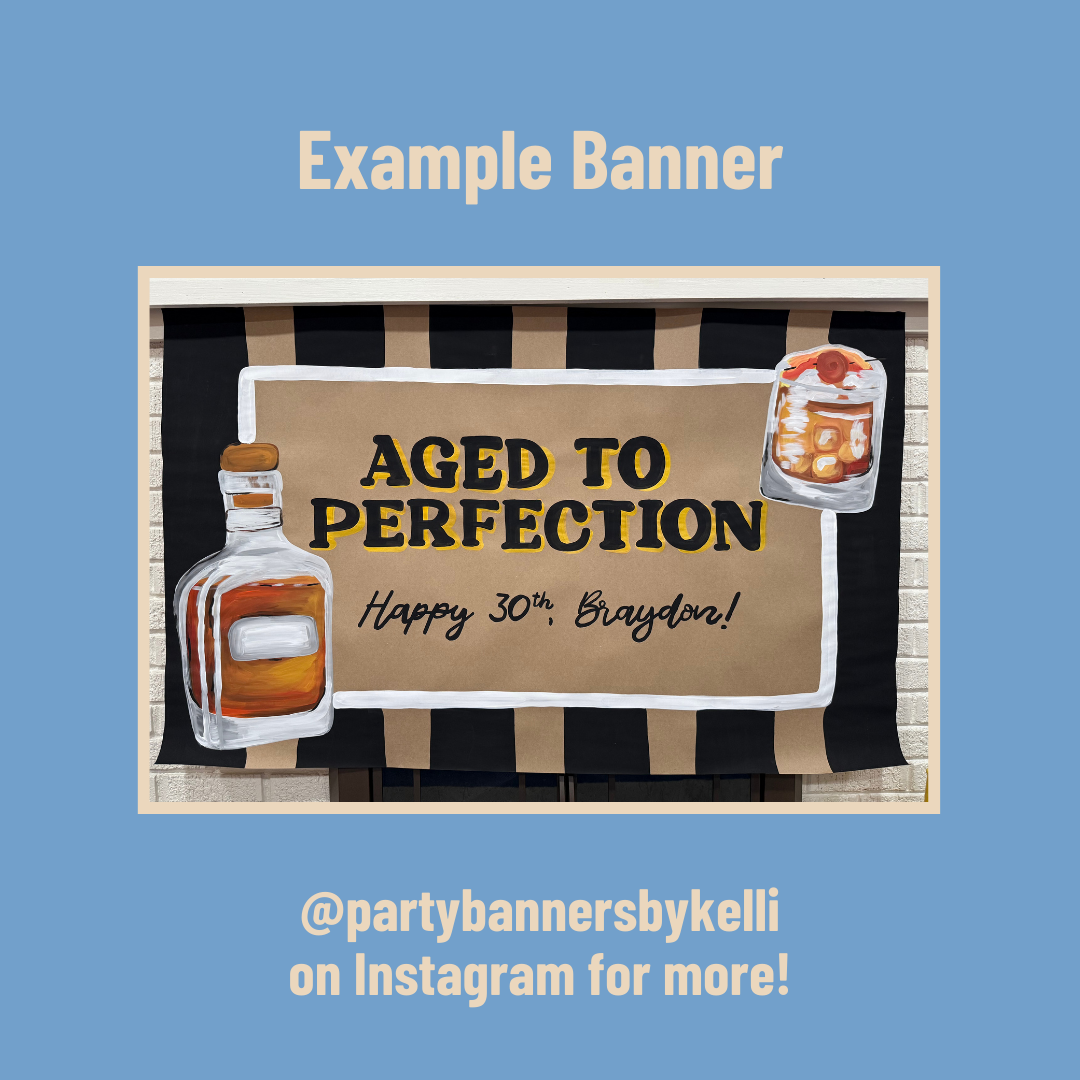 Aged to Perfection Birthday Banner Templates