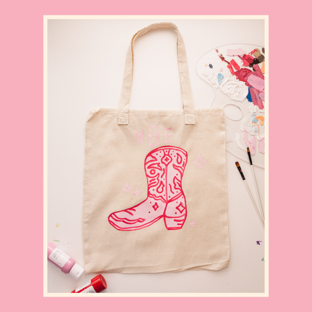 Painted Canvas Tote Bags