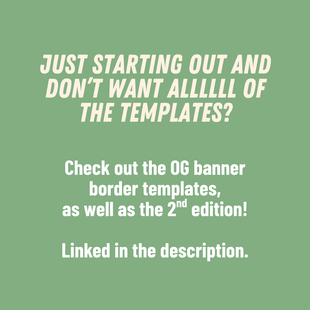 Double Banner Border Bundle Templates