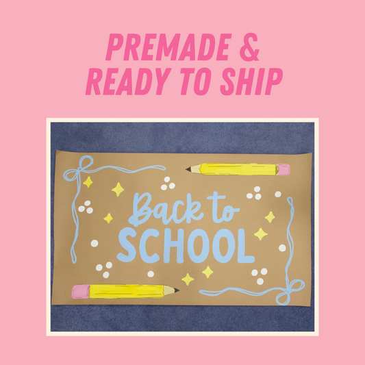PREMADE MINI BANNER: Back to School 2