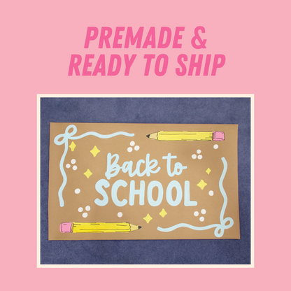 PREMADE MINI BANNER: Back to School 3