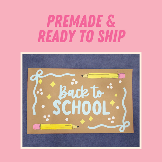 PREMADE MINI BANNER: Back to School 3