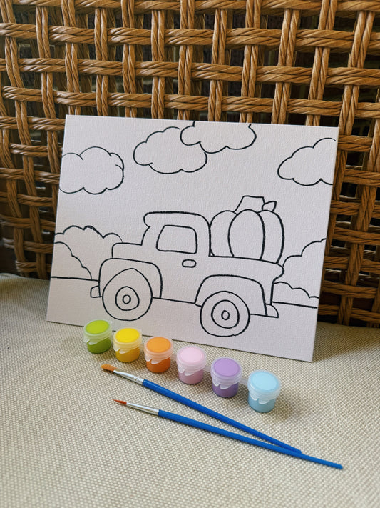 DIY Paint Kit - Pumpkin Truck
