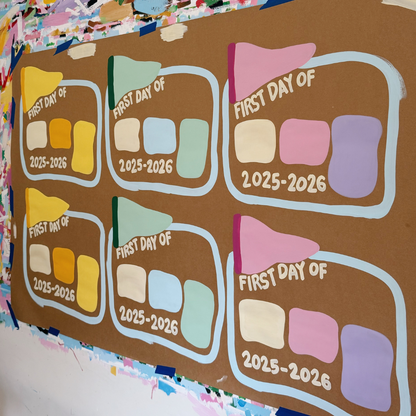 Handheld First Day of School Sign