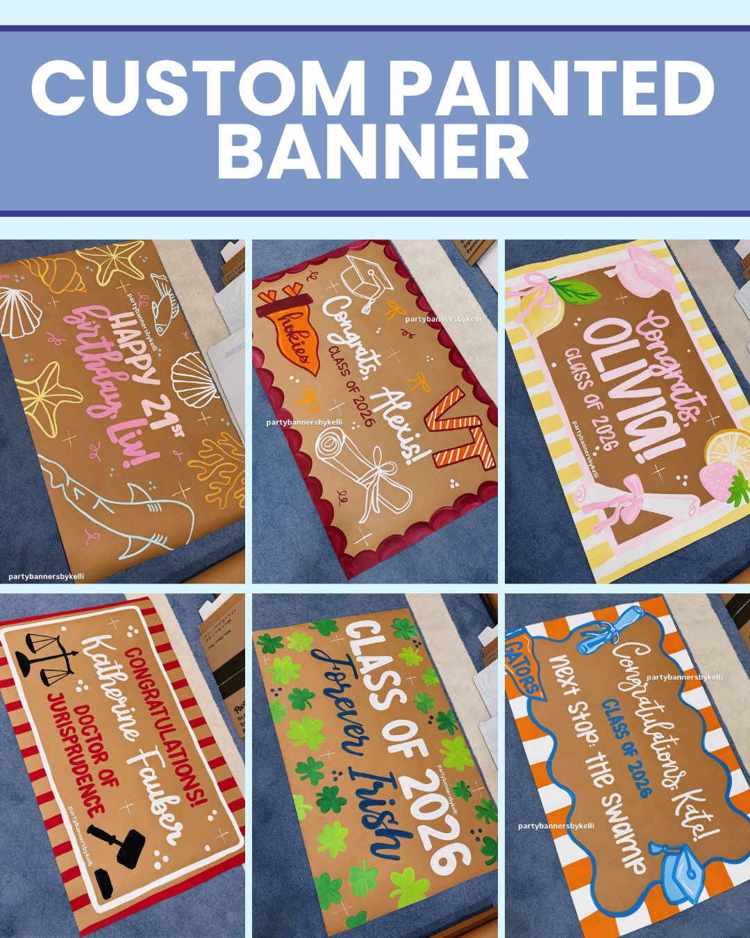 * Custom Handpainted Banner *