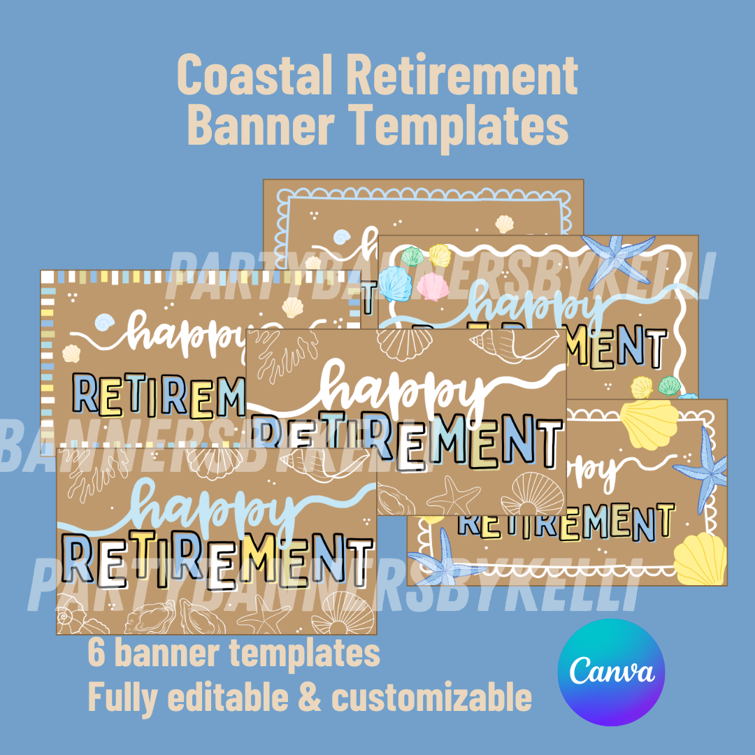 Coastal Retirement Banner Templates