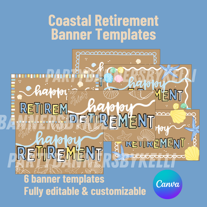 Coastal Retirement Banner Templates