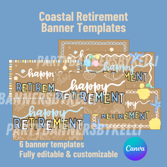 Coastal Retirement Banner Templates