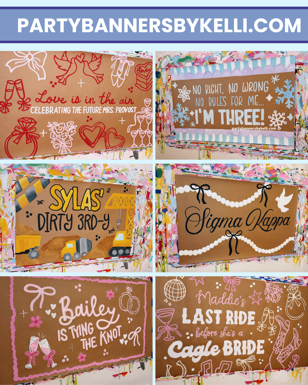 * Custom Handpainted Banner *