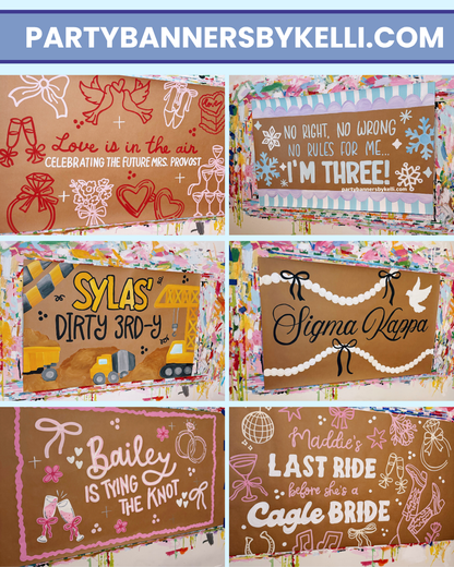 * Custom Handpainted Banner *