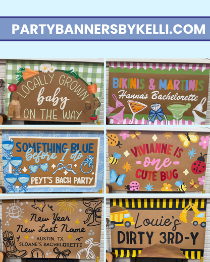 * Custom Handpainted Banner *