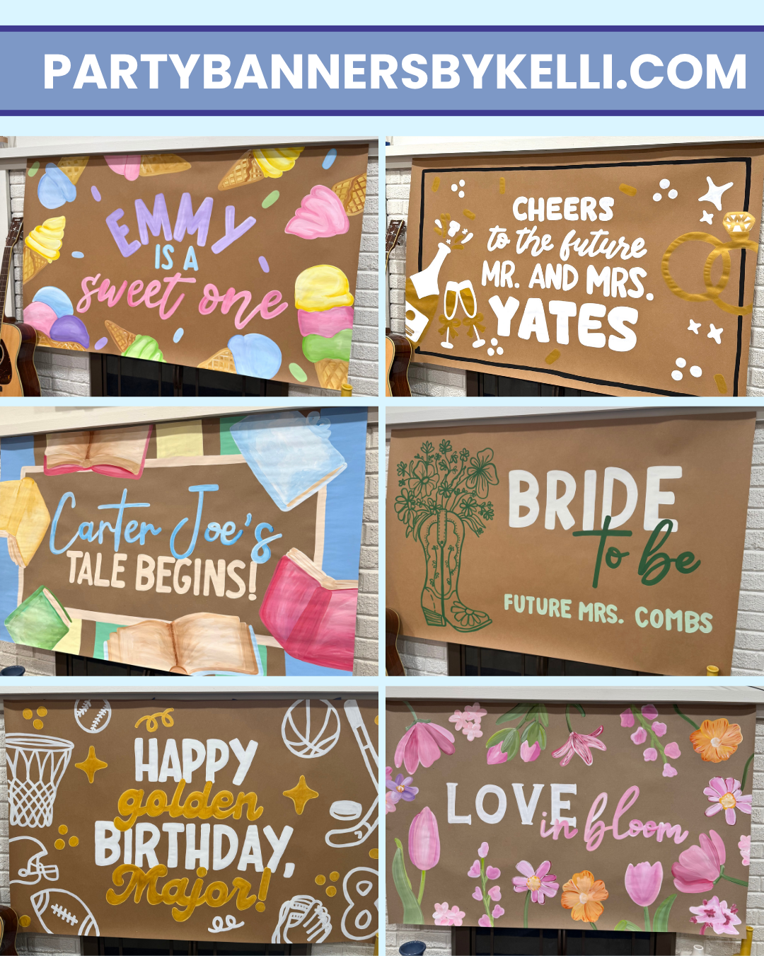 * Custom Handpainted Banner *