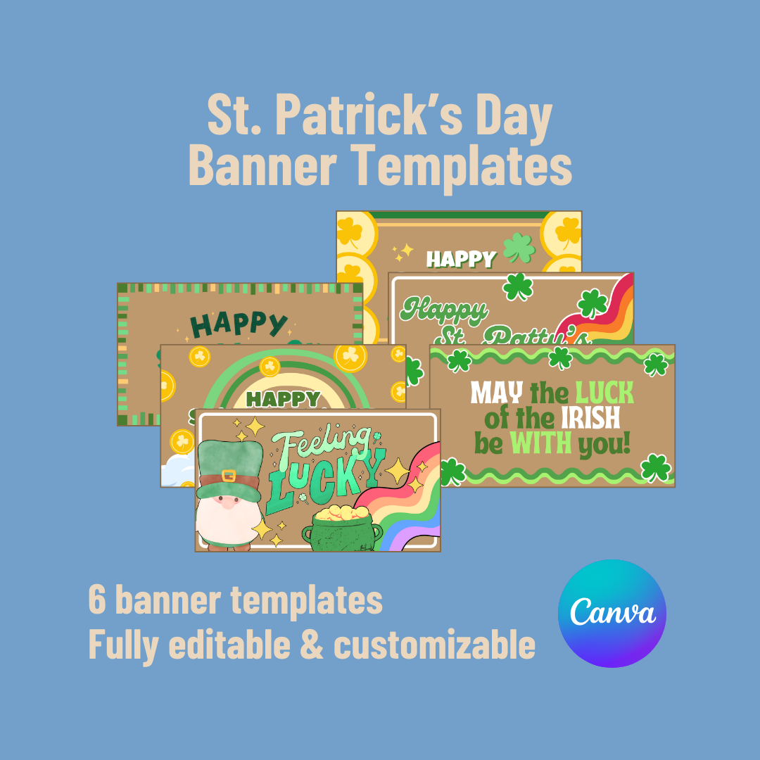 St. Patrick's Day Banner Templates