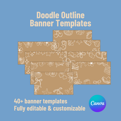 Doodle Outline Banner Templates