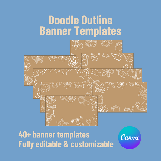 Doodle Outline Banner Templates