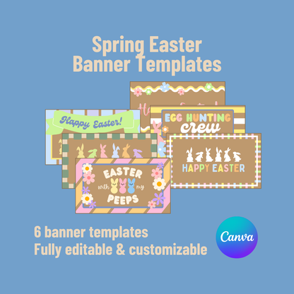 Spring Easter Banner Templates