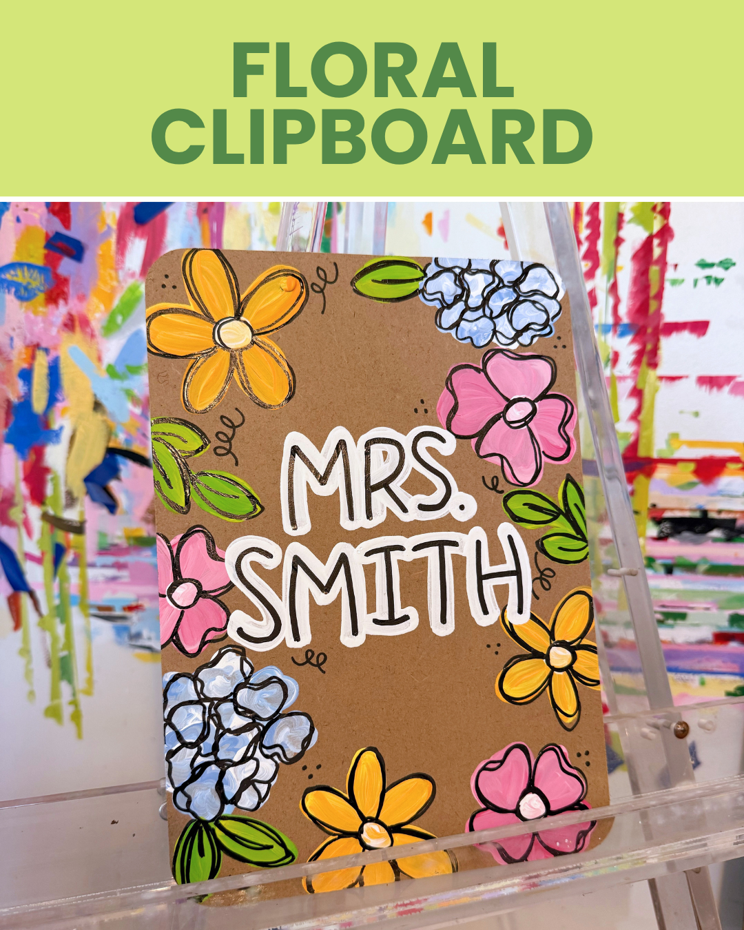 Floral Clipboard