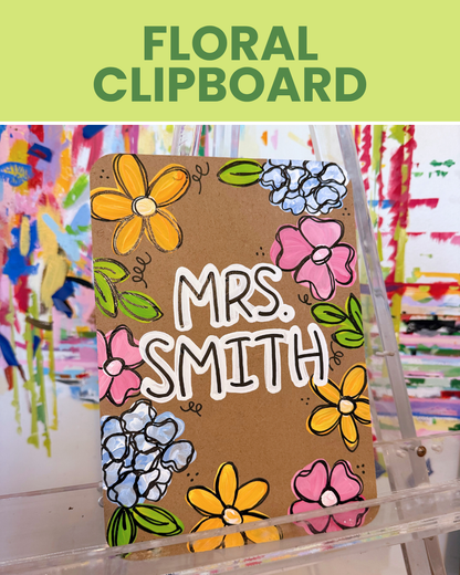 Floral Clipboard