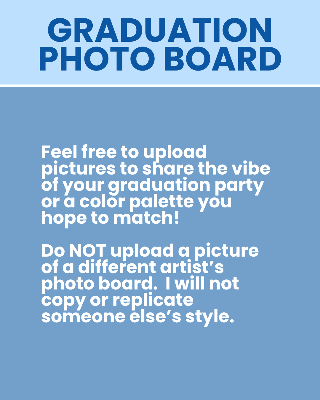 Graduation Photo Board (Trifold 36x48)