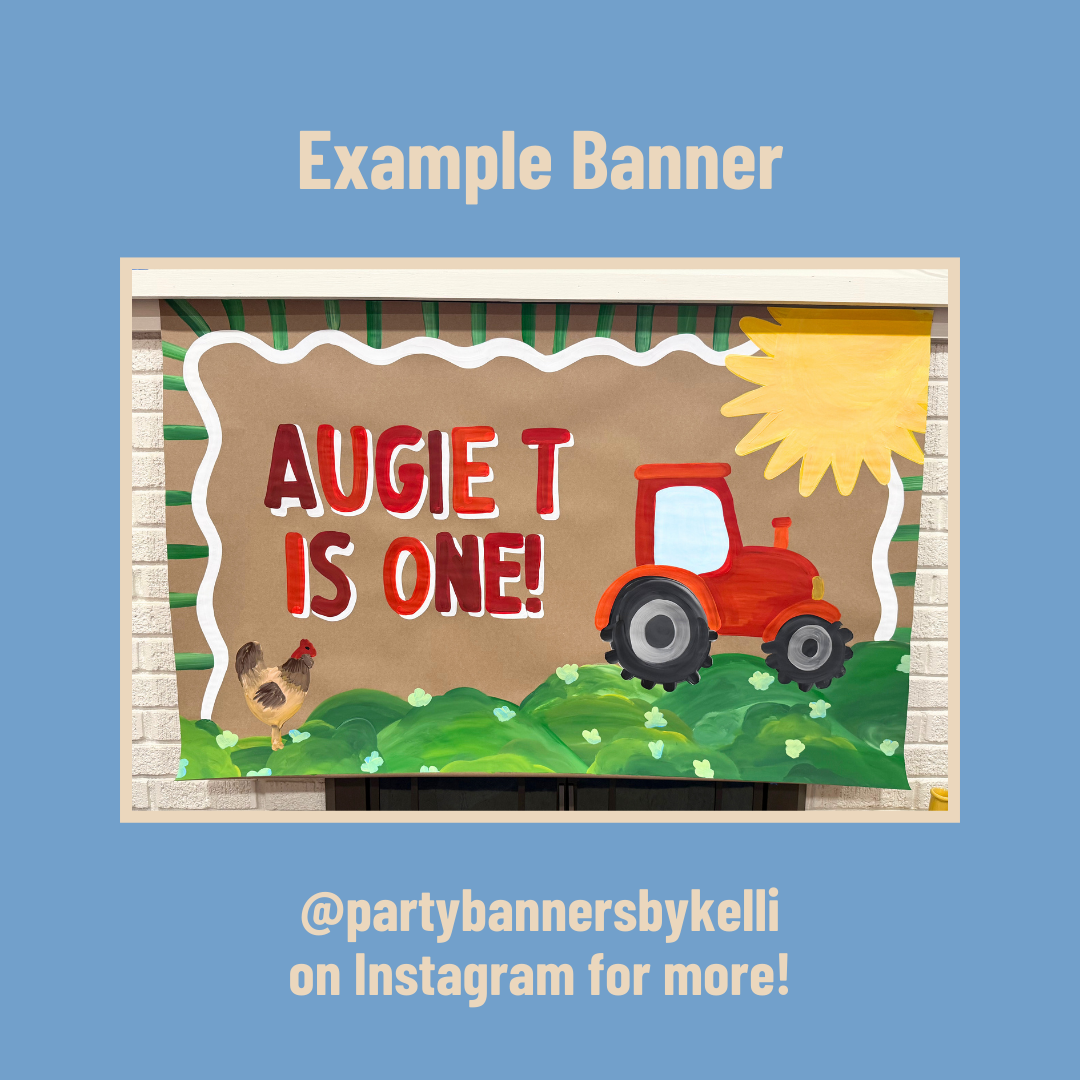Farm Birthday Banner Templates