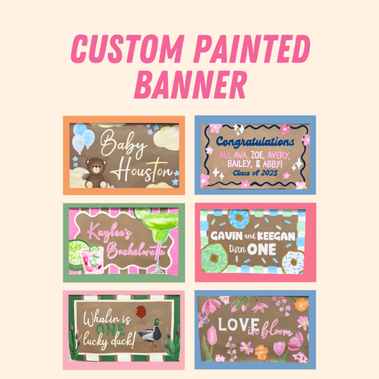* Custom Handpainted Banner *