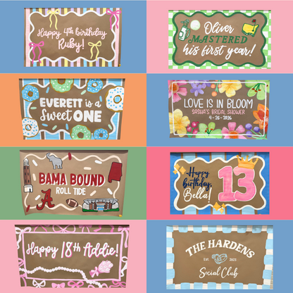 * Custom Handpainted Banner *
