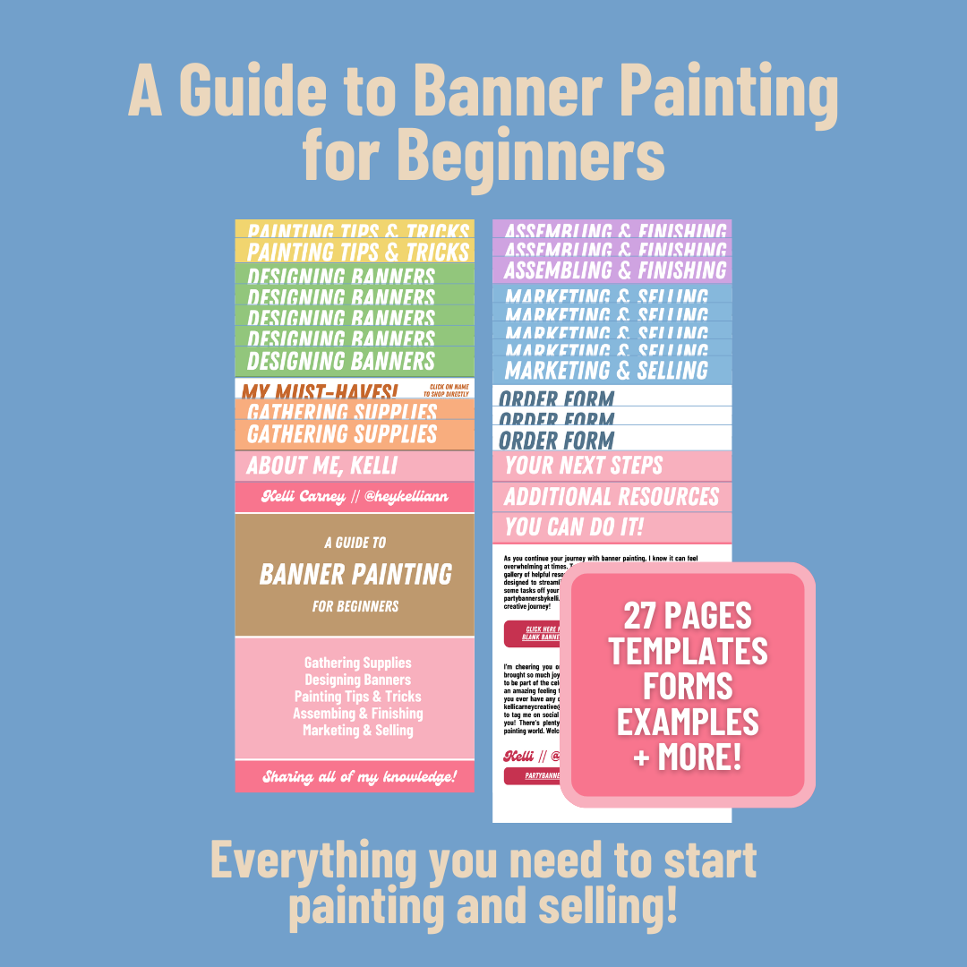 A Guide to Banner Painting for Beginners – Party Banners by Kelli