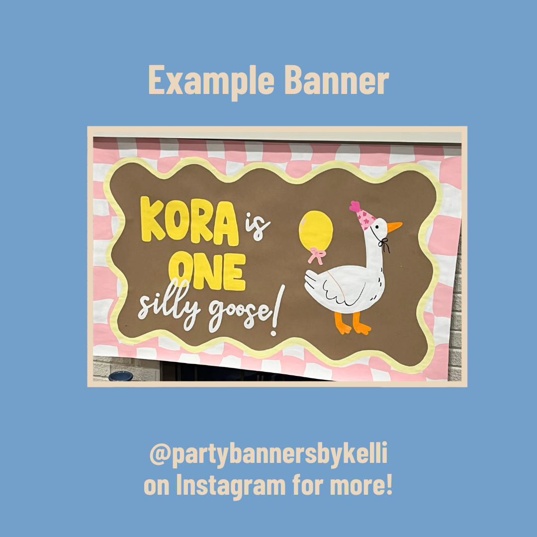 One Silly Goose Birthday Banner Templates