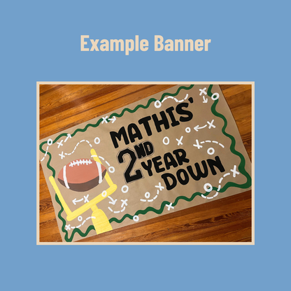 Football Birthday Banner Templates