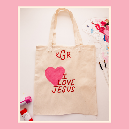 Custom Painted Canvas Tote Bags