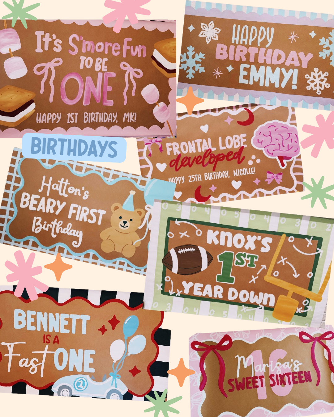 * Custom Handpainted Banner *