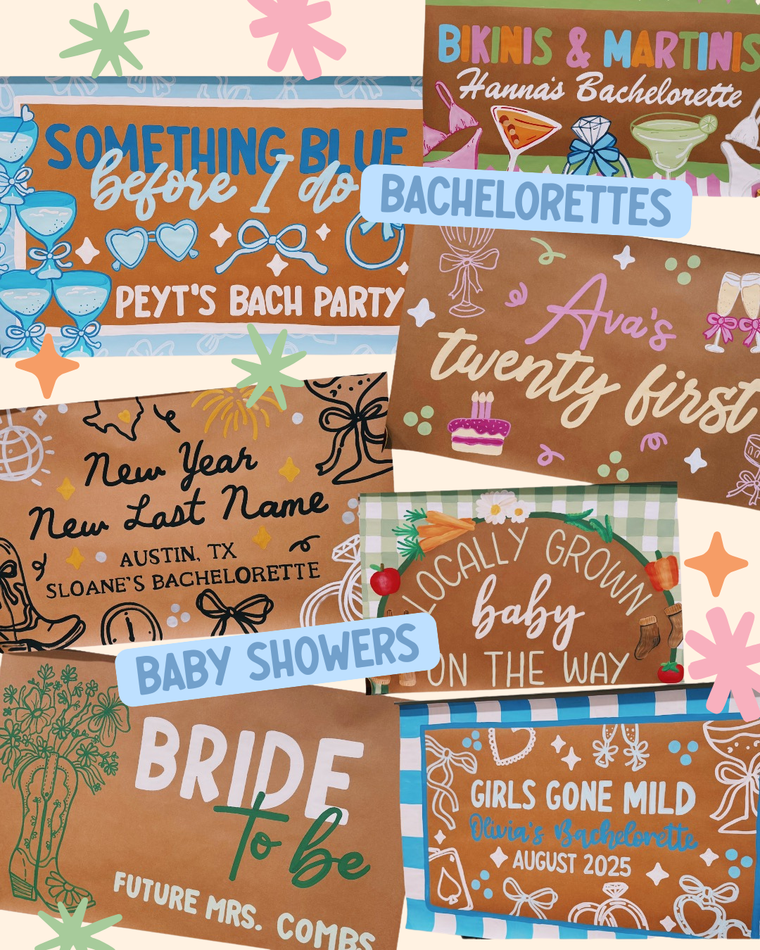 * Custom Handpainted Banner *