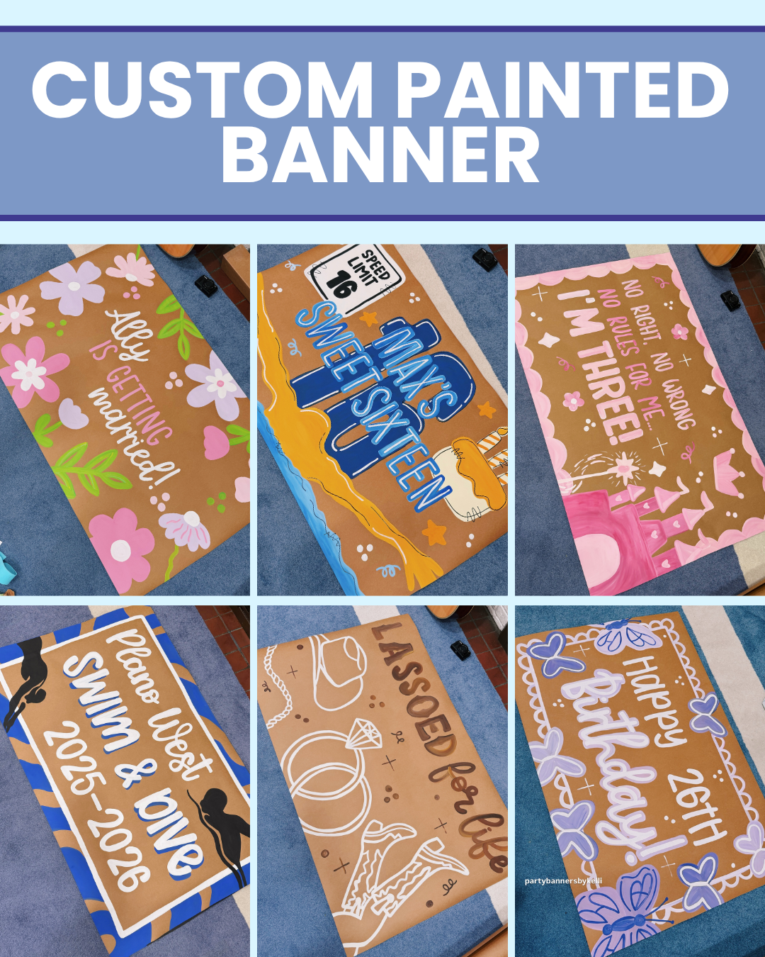 * Custom Handpainted Banner *