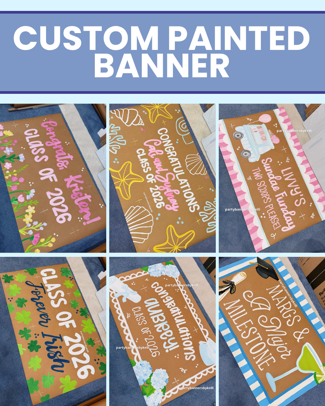 * Custom Handpainted Banner *