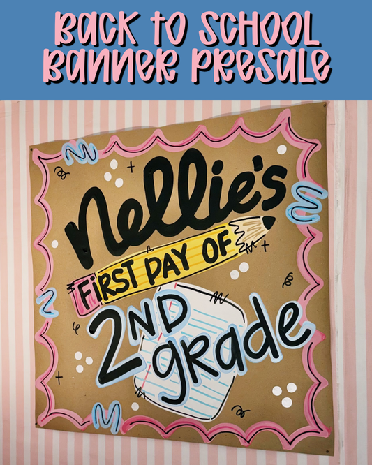 Back to School Banner Presale