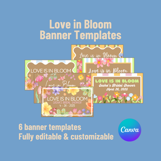 Love in Bloom Banner Templates