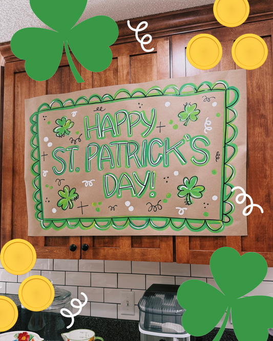 READY TO SHIP: Happy St. Patrick’s Day banner