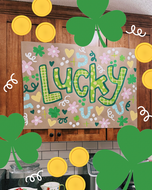 READY TO SHIP: Lucky banner