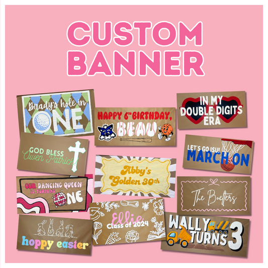 * Custom Handpainted Banner *