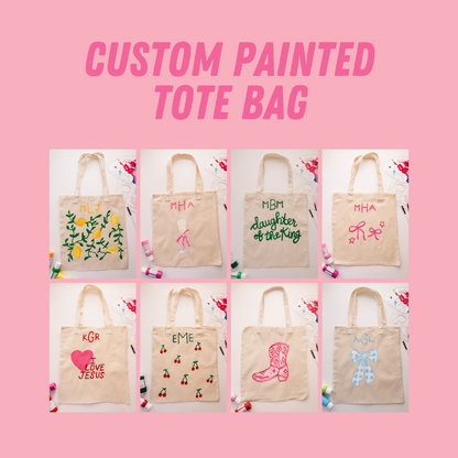 Custom Painted Canvas Tote Bags