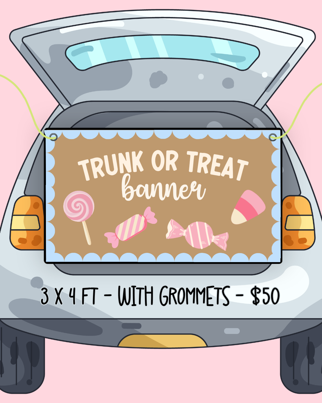 Trunk or Treat Painted Banner