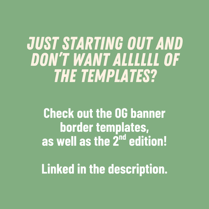 Double Banner Border Bundle Templates
