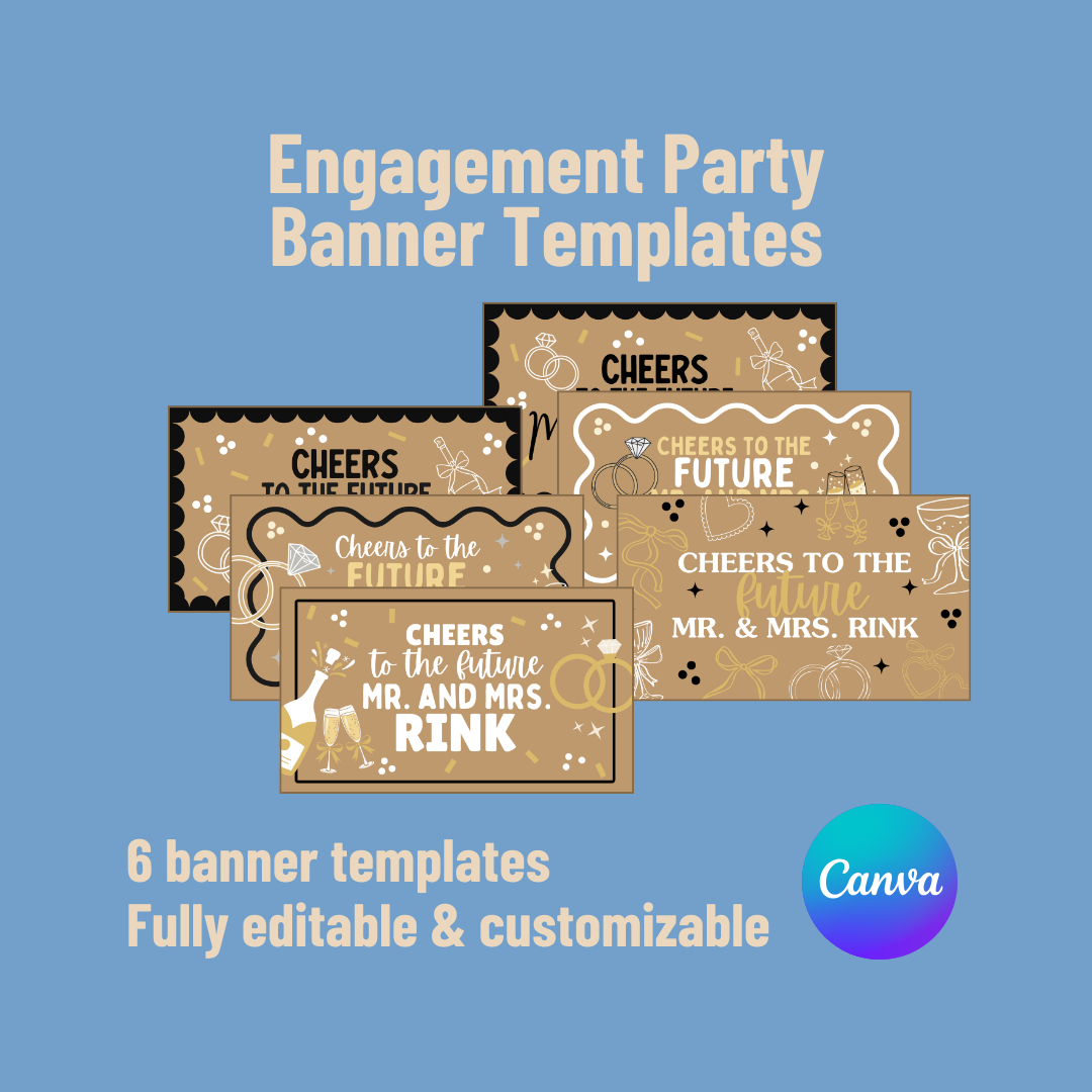 Engagement Party Banner Templates