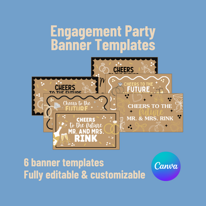 Engagement Party Banner Templates