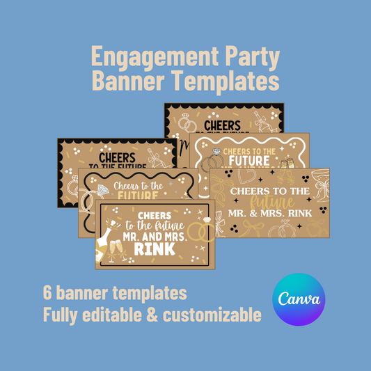 Engagement Party Banner Templates